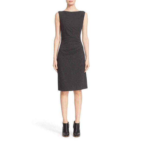 MaxMara NWT Gray Sleeveless Jersey Sheath Dress Size 12